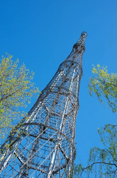 Primera torre de televisión rusa en la calle Shabolovka, Moscú, Rusia — Foto de Stock