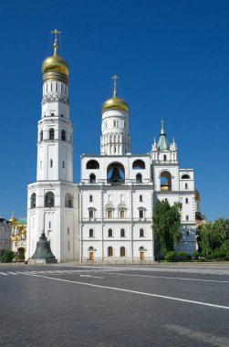 Moskova 'daki Büyük Çan Kulesi Ivan Kremlin, Rusya