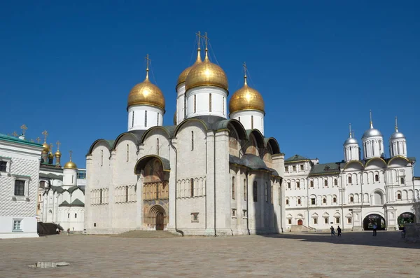 Varsayım Katedrali Moskova Kremlin, Rusya — Stok fotoğraf