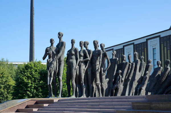 Monument "Tragedy of peoples" on Poklonnaya mountain, Moscow, Russia