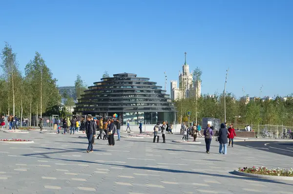 Doğal Peyzaj Park Zaryadye şehir Moskova, Rusya Federasyonu