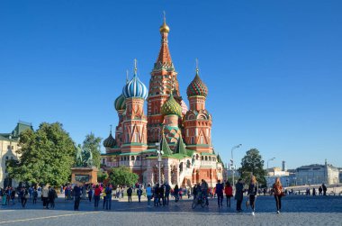 St. Moskova, Rusya 'daki Kızıl Meydan' daki Basil Katedrali 