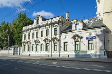 Eski bina Ostozhenka Street, Moskova, Rusya Federasyonu 