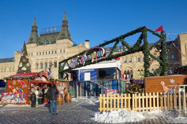 Yeni yıl sakız-adil Kızıl Meydan, Moskova, Rusya
