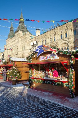 Yeni yıl sakız-adil Kızıl Meydan, Moskova, Rusya