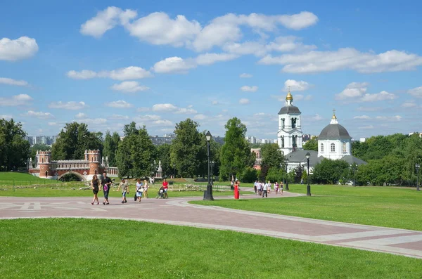 Moscou Rússia Agosto 2017 Museu Reserva Histórica Arquitetônica Estado Tsaritsyno — Fotografia de Stock