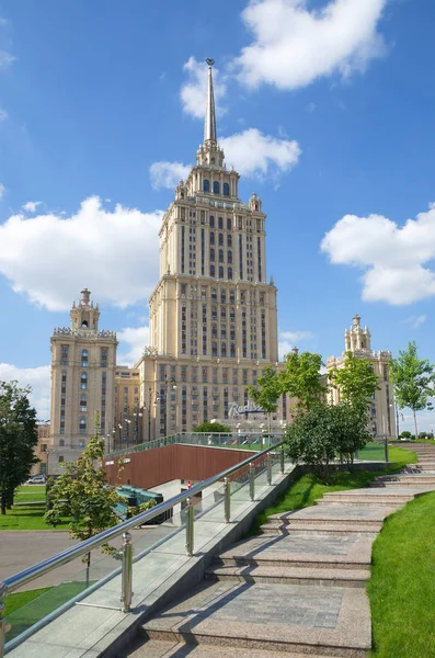 Moskva Rusko Srpna 2017 Hotel Radisson Royal Ukrajina Hotel — Stock fotografie