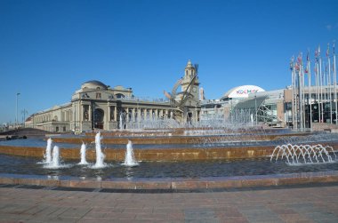 Moskova, Rusya-Ağustos 31, 2017: Çeşme 