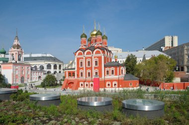 Moscow, Rusya Federasyonu - 12 Eylül 2017: Görünümünü Peyzaj Park Tanrı 