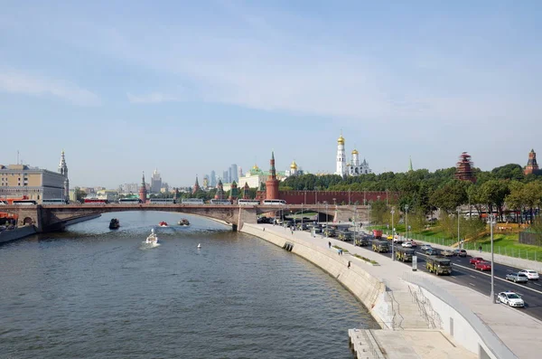 Moskou Rusland September 2017 Prachtig Uitzicht Het Kremlin Van Moskou — Stockfoto