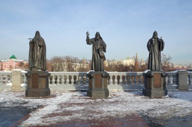 Moskova, Rusya - 25 Ocak 2018: Heykel karmaşık 