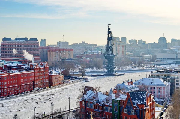 Moskva Ryssland Januari 2018 Vinter Tidigare Chokladfabriken Röd Oktober Och — Stockfoto