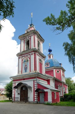 Kilisenin en kutsal Tanrı'nın annesi, şefaat, 1789 yılında inşa edilmiştir. Pereslavl-Zalessky, Yaroslavl bölgesi, Rusya Federasyonu 