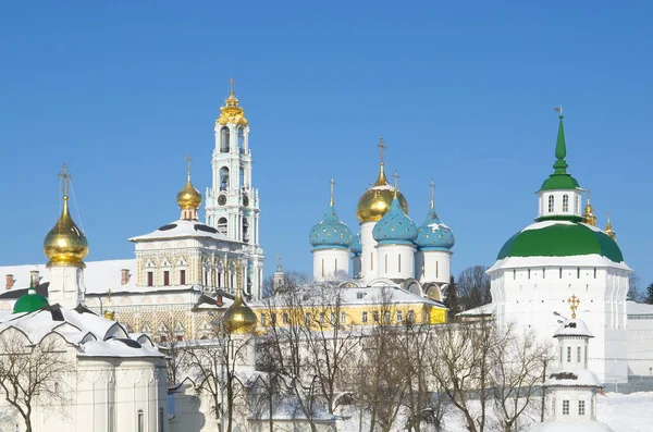 Ensemble Arquitetônico Trindade Sérgio Lavra Sergiev Posad Marco Turístico Popular — Fotografia de Stock