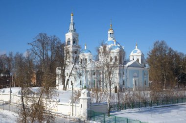 Dedenevo, Moscow region, Rusya Federasyonu Spaso-Blakhernai manastırda görüntüde kutsal Savior's Cathedral