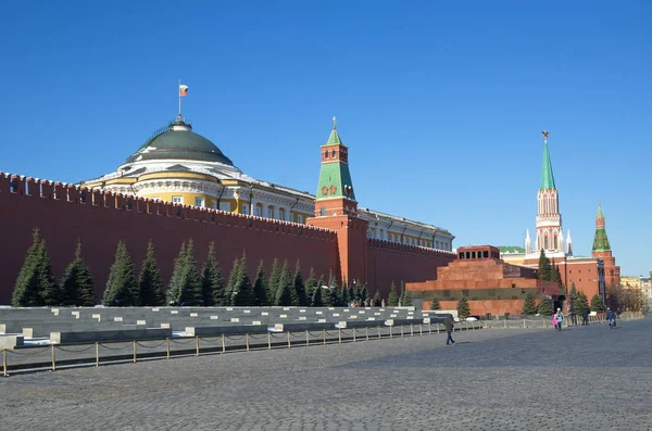 Moscú Rusia Marzo 2018 Kremlin Moscú Mausoleo Lenin Plaza Roja — Foto de Stock