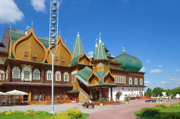 Moscou Rússia Agosto 2017 Palácio Madeira Czar Alexei Mikhailovich Kolomenskoye — Fotografia de Stock