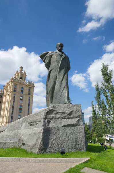 Moskva Ryssland Augusti 2017 Monument Till Taras Shevchenko Nära Hotellet — Stockfoto
