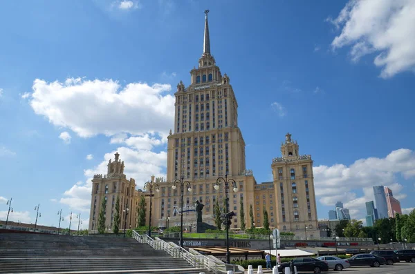 Moscou Rússia Agosto 2017 Radisson Royal Hotel Ucrânia Hotel — Fotografia de Stock