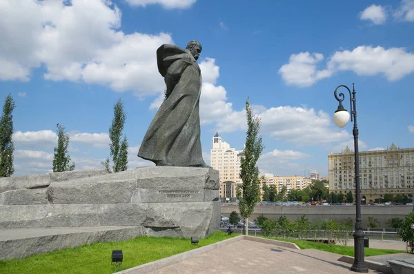 Moscou Russie Août 2017 Monument Taras Chevtchenko Près Hôtel Radisson — Photo