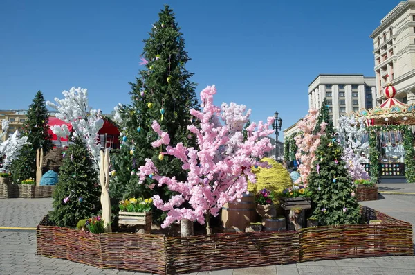 Moscú Rusia Abril 2018 Festival Caridad Regalo Pascua Moscú Una —  Fotos de Stock