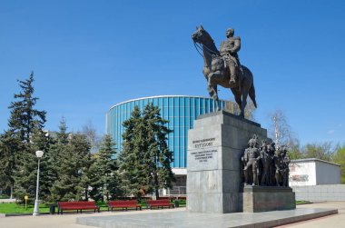 Moskova, Rusya - 3 Mayıs 2018: anıt M. ı. Kutuzov Müzesi-panorama 