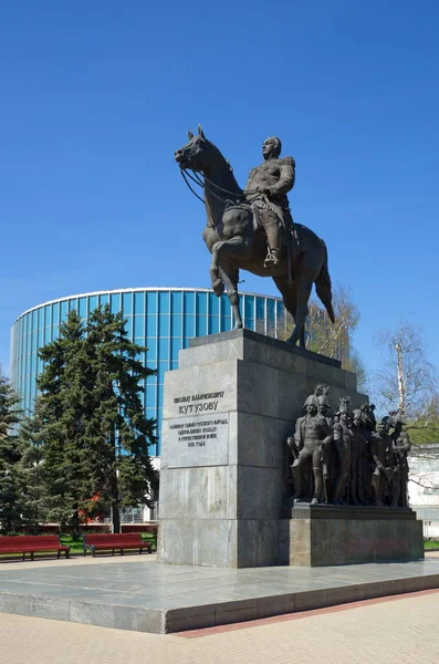 Moskva Rusko Května 2018 Pomník Kutuzov Poblíž Muzeum Panorama Borodino — Stock fotografie