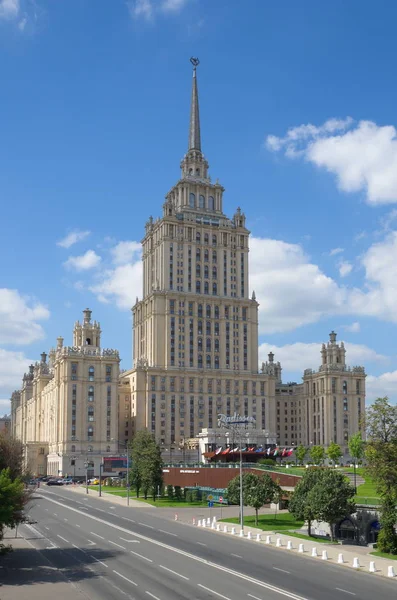 Moscou Rússia Agosto 2017 Hotel Radisson Royal Hotel Ucrânia — Fotografia de Stock