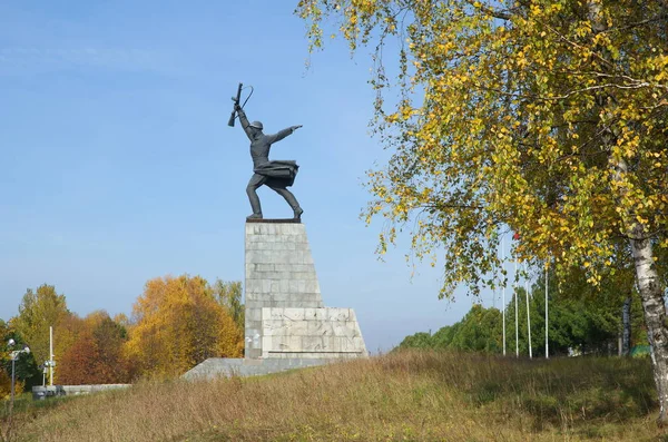 Yakhroma Région Moscou Russie Octobre 2018 Monument Aux Héros Bataille — Photo