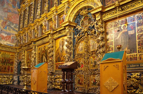 Yaroslavl Rusia Julio 2019 Iconostasis Iglesia Elías Profeta —  Fotos de Stock