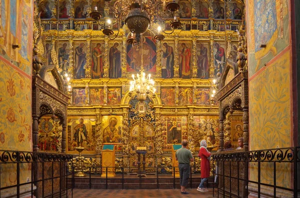 Jaroslavl Russia Luglio 2019 Interno Della Chiesa Del Profeta Elia — Foto Stock