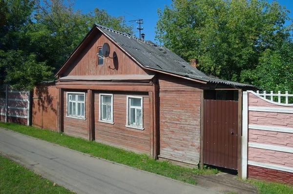 Holzhaus Der Stadt Iwanowo Russland — Stockfoto