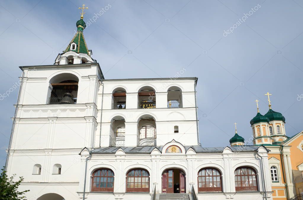 Holy Trinity Ipatievsky monastery in Kostroma. Belfry. Golden ring of Russia