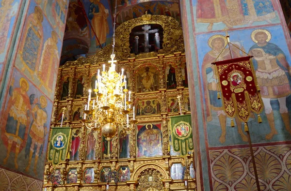 Interior Catedral Trinidad Santísima Trinidad Monasterio Ipatiev Kostroma Rusia —  Fotos de Stock