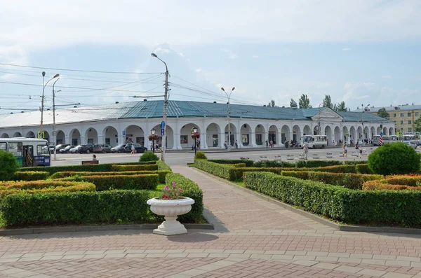 Kostroma Rusya Temmuz 2019 Susaninskaya Meydanı Büyük Sıralarının Yaz Manzarası — Stok fotoğraf
