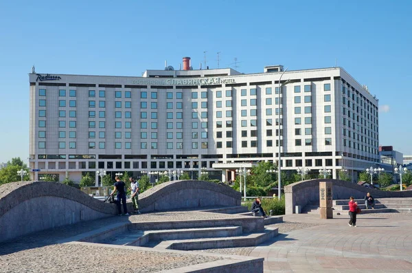 Moskau Russland August 2017 Vier Sterne Hotel Radisson Slavyanskaya — Stockfoto