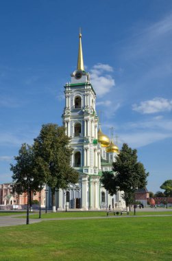 Tula, Rusya - 12 Eylül 2019: Tula Kremlin 'deki Varsayım Katedrali