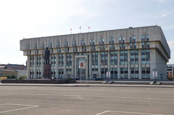 Tula Rusia Septiembre 2019 Edificio Administración Ciudad Tula Monumento Lenin —  Fotos de Stock