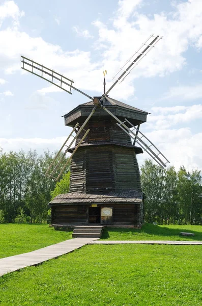 Suzdal Rusia Julio 2019 Museo Arquitectura Madera Vida Campesina Molino — Foto de Stock