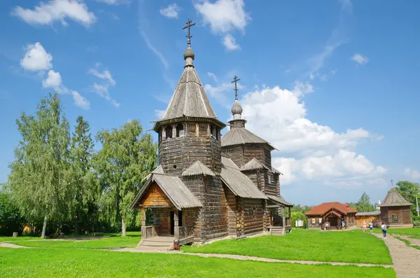 Suzdal Russia July 2019 Μουσείο Ξύλινης Αρχιτεκτονικής Και Αγροτικής Ζωής — Φωτογραφία Αρχείου