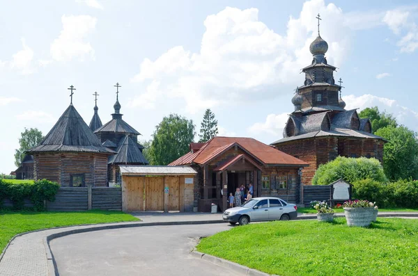 Suzdal Russia July 2019 Museum Wooden Architecture Peasant Life 俄罗斯的金戒指 — 图库照片