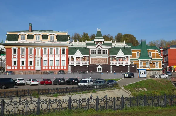 Sergiev Posad Russia October 2018 Hotel Restaurant Complex Russian Courtyard — Stock Photo, Image