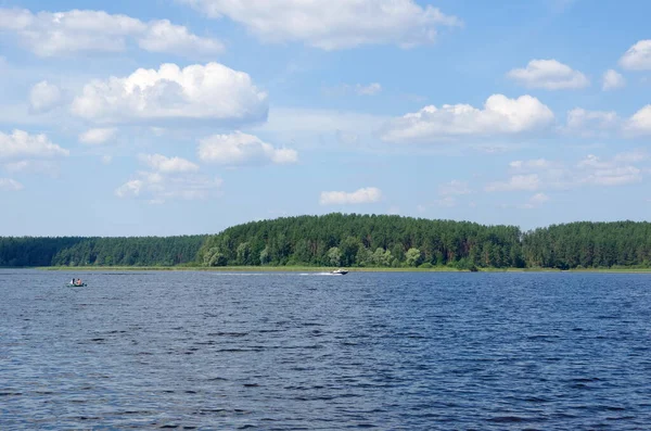Літній Вид Озеро Селігер Регіоні Твер Росія — стокове фото