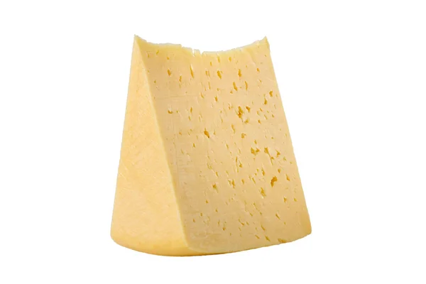 Шматок сиру ізольований — стокове фото
