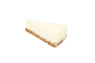 izole beyaz arka plan üzerinde Cheesecake 