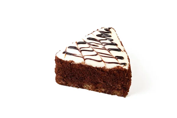 Esterhazy tårta på vit bakgrund isolerade — Stockfoto