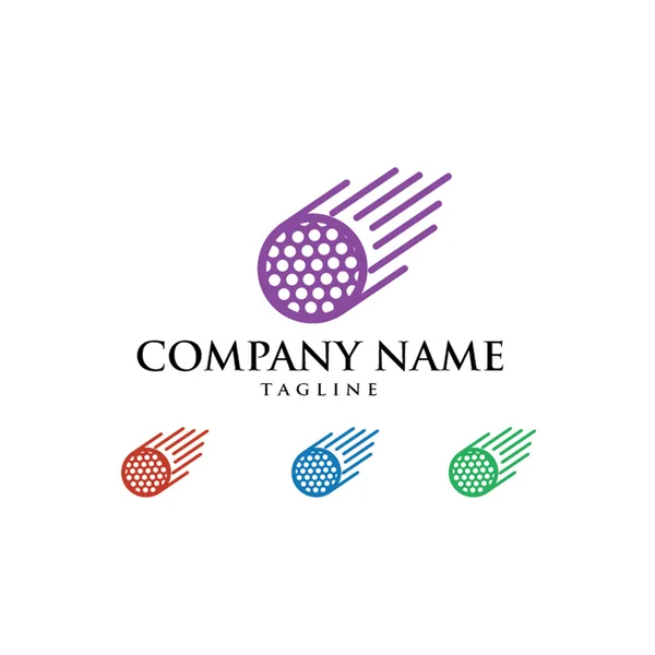 Clube de golfe desporto logotipo ícone Vector — Vetor de Stock