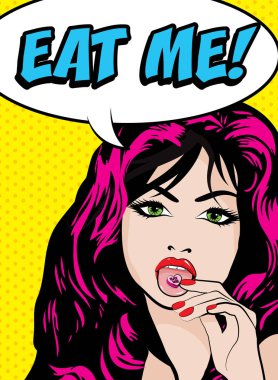 kabarcık konuşma ile kadın