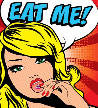 kabarcık konuşma ile kadın