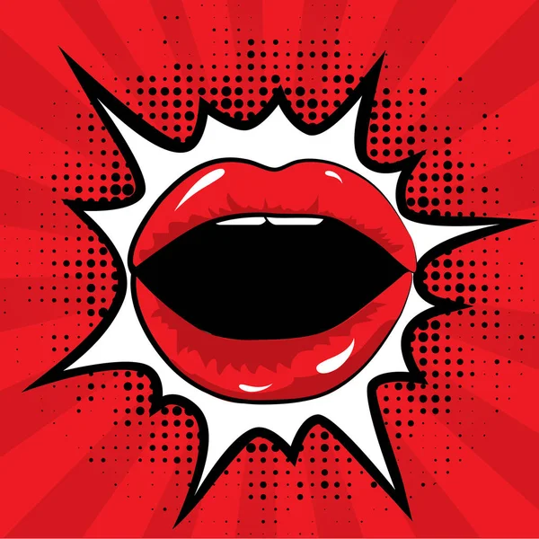 Rouge à lèvres femme — Image vectorielle